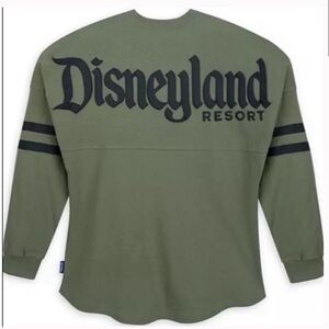 Disney Spirit Jersey Disneyland Resort Army Green Long Sleeve